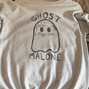 Gray Ghost Malone Graphic Sweatshirt